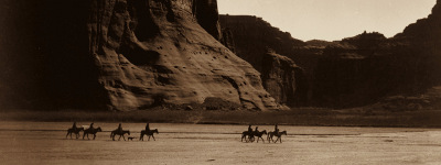 Photographie d'Edward S. Curtis "Canon de Chelly – Navajo"